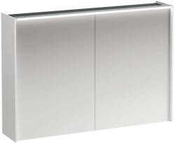 Laufen Lani - Tükrös szekrény LED világítással, 71x102x21 cm, 2 ajtó, matt fehér H4037921122601 (H4037921122601)