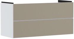 Hansgrohe Xevolos E - Mosdószekrény 118x58x48 cm, 2 fiókos, matt fehér/bronz 54184390 (54184390)