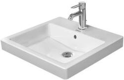 Duravit Vero - Mosdókagyló pultra, 500x465 mm, túlfolyóval, csapfurattal, WonderGliss, fehér 03155000001 (03155000001)