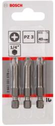 Bosch Tartozékok - PZ3 bitkészlet, hossza 49 mm, 3 db 2607001579 (2607001579)