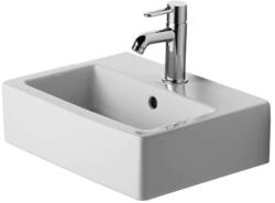 Duravit Vero - Bútor mosdókagyló 450x350 mm, 1 csapfurattal, fehér színben 0704450027 (0704450027)