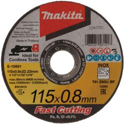 Makita Tartozékok - Vágótárcsakészlet rozsdamentes acélhoz 115x22, 23 mm, 12 db E-10861-12 (E-10861-12)