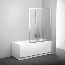 RAVAK Supernova - Összecsukható kádparaván VS3 130, 1296x1400 mm, szatén/átlátszó üveg 795V0U00Z1 (795V0U00Z1)