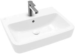 Villeroy & Boch O. novo - Mosdópult, 600x460 mm, túlfolyóval, keverőfurattal, AntiBac, CeramicPlus, alpesi fehér 4A416GT2 (4A416GT2)