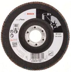 Bosch Tartozékok - Lamellás csiszolótárcsa acélhoz, P80, átmérő 125 mm 2608607640 (2608607640)
