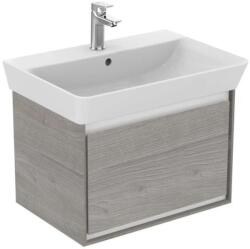 Ideal Standard Connect Air - Mosdókagyló alatti szekrény Cube 650 mm, 580x409x400 mm, dekor szürke tölgy/fehér matt E0847PS (E0847PS)