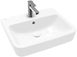 Villeroy & Boch O. novo - Mosdókagyló pultra, 550x460 mm, túlfolyóval, keverőnyílással, CeramicPlus, alpesi fehér 4A41MGR1 (4A41MGR1)