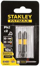 STANLEY Tartozékok - PH2 bitkészlet ScrewLock rendszerrel, hossza 50 mm, 2 db STA62875-XJ (STA62875-XJ)