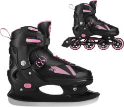 NILS Extreme Állítható görkorcsolya Enzo 2in1 NH382 méretekkel Nils Extreme jégkorcsolya 28/31 fekete|rózsaszín