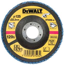 DEWALT Tartozékok - Lamellás csiszolókorong, P120, átmérő 125 mm, 10 db DT3268 (DT3268)