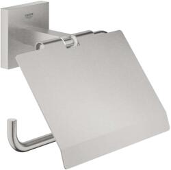 GROHE QuickFix Start Cube - WC-papír tartó fedővel, szuperacél 41102DC0 (41102DC0)