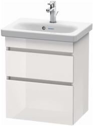 Duravit DuraStyle - Mosdószekrény Compact, 610x500x368 mm, 2 fiókos, fényes fehér DS640302222 (DS640302222)