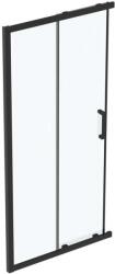 Ideal Standard Connect 2 - Zuhanyzó tolóajtó, kétrészes, 1000 mm, fekete/tiszta üveg K9262V3 (K9262V3)