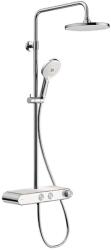 Duravit Zuhanyok - Zuhanyszett termosztáttal, átmérő 23 cm, 3 vízsugár, króm/fehér TH4380008005 (TH4380008005)