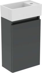 Ideal Standard Eurovit+ - Szekrény kézmosóval, 55x35x20 cm, 1 ajtós, sötét szürke R0569TI (R0569TI)