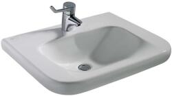 Ideal Standard Contour 21 - Akadálymentes mosdókagyló 650x560 mm, 1 csapfurattal, túlfolyó nélkül fehér színben S253301 (S253301)