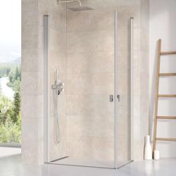 RAVAK Chrome - Zuhanyajtó CRV1-80, 780-800 mm, szatén/tiszta üveg 1QV40U01Z1 (1QV40U01Z1)