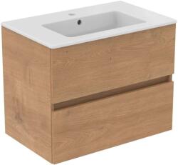Ideal Standard Eurovit+ - Szekrény mosdóval, 55x70x44 cm, 2 fiókos, natúr tölgy R0573Y8 (R0573Y8)