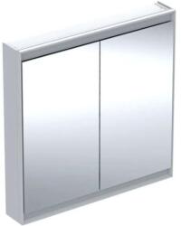 Geberit ONE - Tükrös szekrény LED világítással, 900x900x150 mm, 2 ajtó, fehér színű 505.813. 00.2 (505.813.00.2)