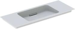 Geberit ONE - Bútor mosdókagyló 1050x400x130 mm, rejtett túlfolyóval, csapfurat nélkül, vízszintes lefolyóval, KeraTect, fehér színben. 500.396. 01.2 (500.396.01.2)