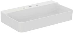 Ideal Standard Conca Ceram - Mosdókagyló 800x450 mm, túlfolyó nélkül, 3 lyuk a keverőhöz, fehér színű T379601 (T379601)