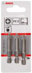 Bosch Tartozékok - PZ2 bitkészlet, hossza 49 mm, 3 db 2607001577 (2607001577)