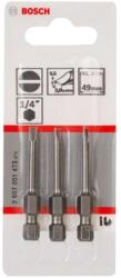 Bosch Tartozékok - Bitkészlet S0, 5x3, hossza 49 mm, 3 db 2607001473 (2607001473)
