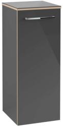 Villeroy & Boch Avento - Oldalszekrény, 350x890x373 mm, 1 ajtó, Crystal Grey A89500B1 (A89500B1)