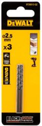 DEWALT Tartozékok - Fúrókészlet fémhez, 2, 5x34 mm, 3 db DT20513 (DT20513)