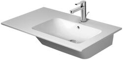 Duravit ME by Starck - Aszimmetrikus mosdókagyló 830x490 mm, 1 csapfurat jobb oldalon, WonderGliss-szel, fehér színben 23468300001 (23468300001)