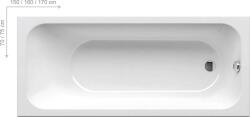 RAVAK Chrome - Fürdőkád 1500x700 mm, fehér C721000000 (C721000000)
