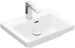 Villeroy & Boch Subway 3.0 - Bútor mosdókagyló 500x400 mm, túlfolyóval, csaptelep lyukkal, alpesi fehér 4370FF01 (4370FF01)