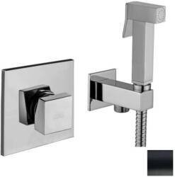 PAFFONI Bidet Kit - Falra szerelhető bidé keverő zuhanyzóval és testtel, matt fekete színben KITDUP112NO (KITDUP112NO)