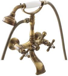 RAV SLEZÁK Morava - Fürdőszobai mixer tartozékokkal, sárgaréz MK160.5/2SM (MK160.5/2SM)