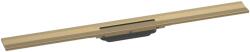 Hansgrohe RainDrain Flex - Lineáris zuhanytálca rozsdamentes acél ráccsal 900, falra szerelhető, rövidíthető, csiszolt bronz színű 56052140 (56052140)