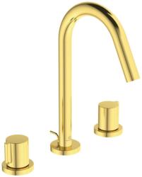 Ideal Standard Joy - Mosdókagyló-keverő, 3 lyukú beépítés, kifolyóval, Brushed Gold BC783A2 (BC783A2)