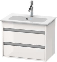 Duravit Ketho - Mosdószekrény Compact 480x600x385 mm, 2 fiókos, fehér fényes, fényes fehér KT645202222 (KT645202222)