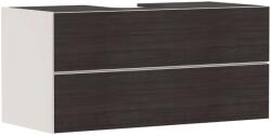 Hansgrohe Xevolos E - Mosdószekrény 118x56x55 cm, 2 fiókos, matt bézs/sötét tölgy 54194730 (54194730)