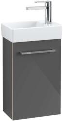 Villeroy & Boch Avento - Mosdószekrény, 340x514x202 mm, 1 ajtó, Crystal Grey A87601B1 (A87601B1)