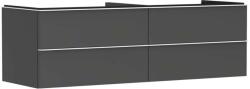Hansgrohe Xelu Q - Mosdószekrény, 50x156x55 cm, 4 fiókos, matt szürke/matt fehér 54091700 (54091700)