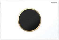 Geberit Sigma10 - Elektronikus öblítésvezérlő, elemmel működtethető, fehér/arany 115.908. KK. 6 (115.908.KK.6)