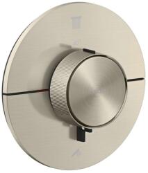 Hansgrohe ShowerSelect ID - Termosztatikus csaptelep, falsík alatti beépítéshez 2 készülékhez, csiszolt nikkel 36750820 (36750820)