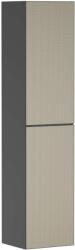Hansgrohe Xevolos E - Magas szekrény 40x176x36 cm, 2 ajtós, jobb oldali zsanérok, matt szürke/bronz 54223390 (54223390)