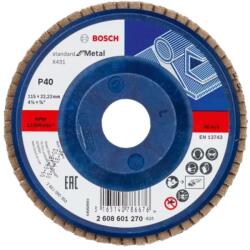 Bosch Tartozékok - Lamellás csiszolókorong, P40, átmérő 115 mm 2608601270 (2608601270)