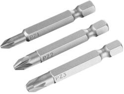 STANLEY Tartozékok - 3 részes PZ bitkészlet, hossza 50 mm STA61180-XJ (STA61180-XJ)