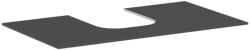 Hansgrohe Xevolos E - Munkalap mosdó alá, 98x55 cm, kivágás középen, matt szürke 54209760 (54209760)