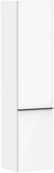Hansgrohe Xelu Q - Magas szekrény 40x165x35 cm, 2 ajtós, zsanérok jobb oldalon, fényes fehér/matt fekete 54139670 (54139670)
