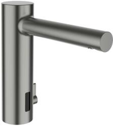 Laufen Twintronic - Elektronikus mosdókagyló-keverő, keverővel, elemmel működtethető, csiszolt acél HF707003423060 (HF707003423060)