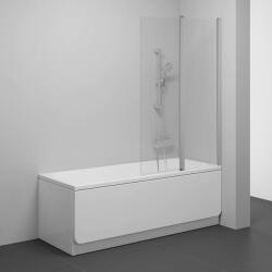 RAVAK Chrome - Kétrészes kádparaván CVS2-100 R, 990x1500 mm, jobbra, szatén/tiszta üveg 7QRA0U00Z1 (7QRA0U00Z1)
