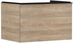 Hansgrohe Xelu Q - Mosdószekrény, 50x78x55 cm, 1 fiók, natúr tölgy/matt fekete 54056670 (54056670)